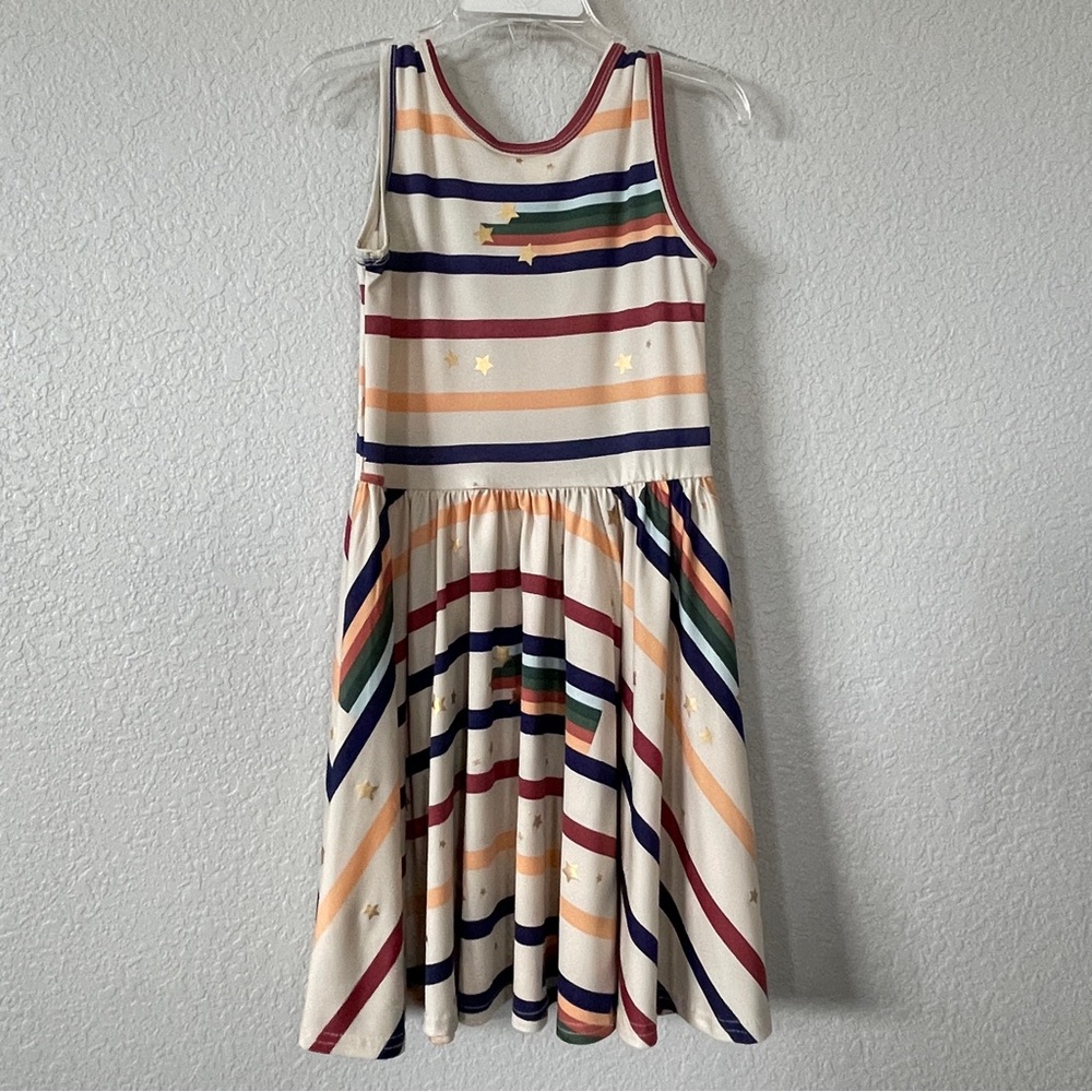 DotDotSmile tank dress, twirl, size 5/6 stars & stripes - Picture 2 of 2